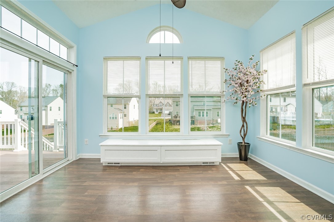 3133 Barnack Road Midlothian, VA 23112 - Photo 12 of 21 The sunny vaulted Florida Room has sliding doors t