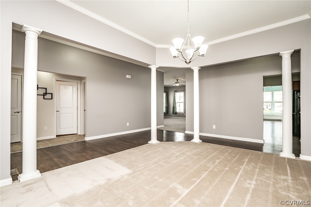 3133 Barnack Road Midlothian, VA 23112 - Photo 5 of 21 The formal Dining Room is separated from the Foyer