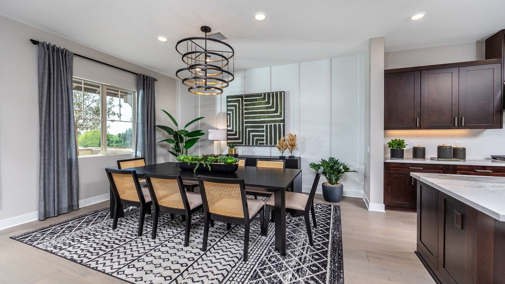 91 Interval Irvine, CA 92618 - Photo 6 of 14 a view of a dining room with furniture window and outside view