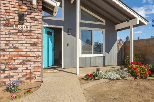 a front view of a house