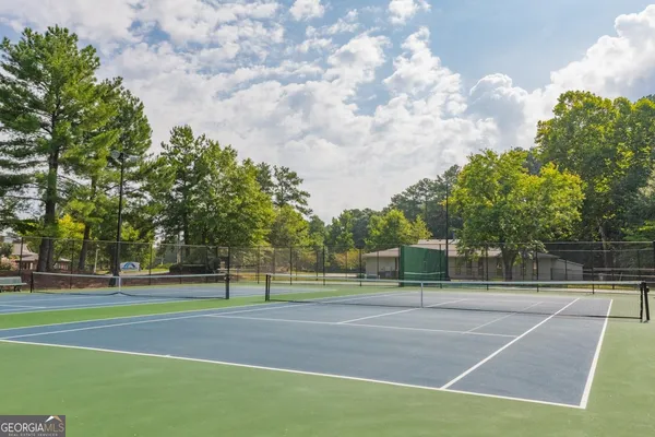 a view of a tennis court