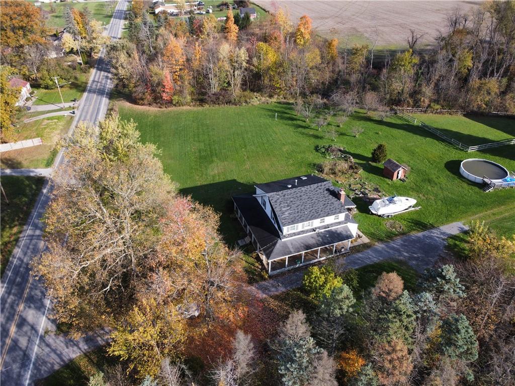 4270 Edinburg Road New Castle, PA 16102 - Photo 21 of 25 an aerial view of a house with garden space lake view and mountain view in back