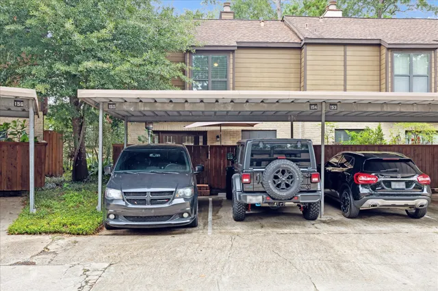 a car parked in front of a building