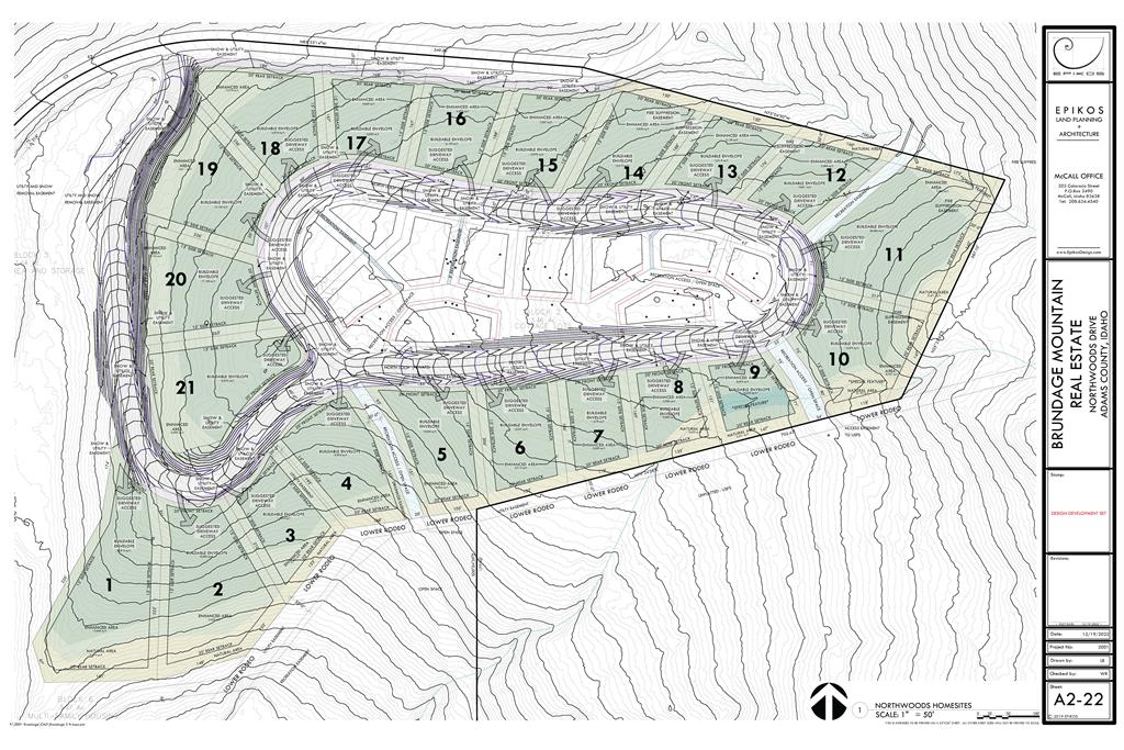 Lot 12 North Loop Road, Unit 6 New Meadows, ID 83654 - Photo 20 of 29 Northwoods Contour Map
