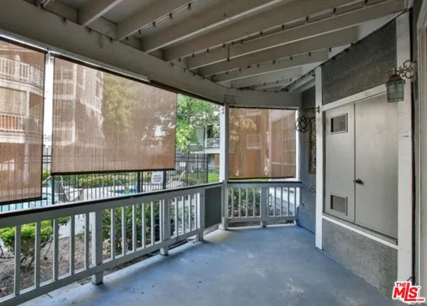 a view of a porch