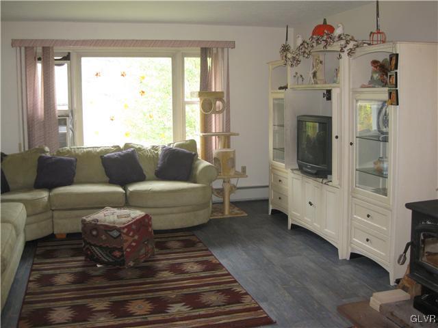 358 Blue Ridge Road Saylorsburg, PA 18353 - Photo 3 of 43 a living room with furniture fireplace and flat screen tv
