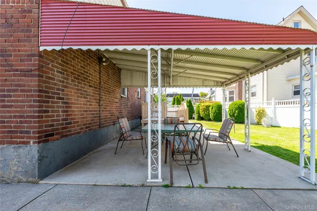 a view of a street from a balcony
