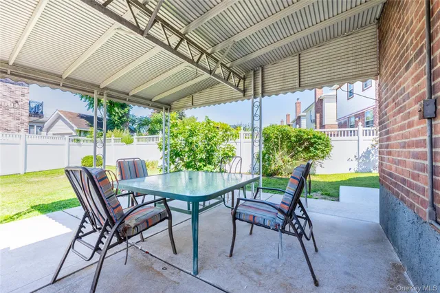 a view of a brick wall