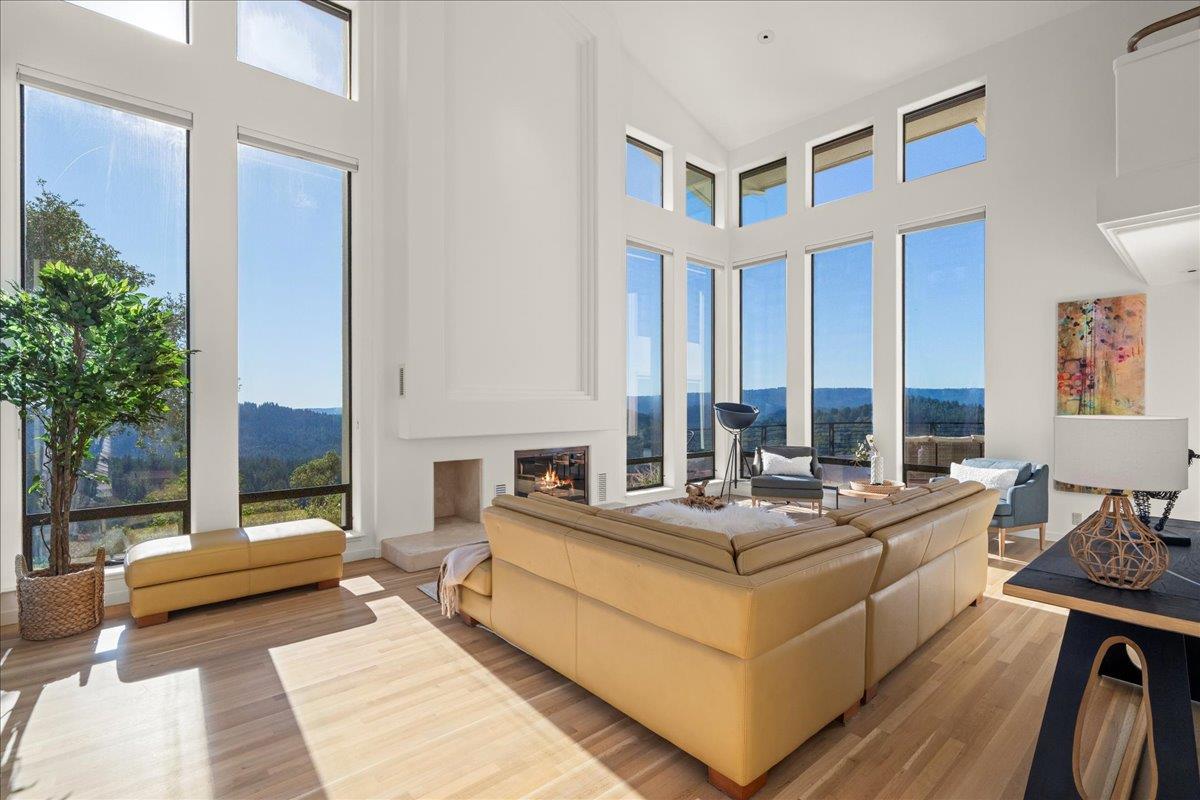 7 No Name Road Los Gatos, CA 95033 - Photo 11 of 49 a living room with furniture and a large window