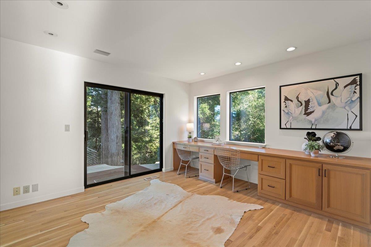 7 No Name Road Los Gatos, CA 95033 - Photo 21 of 49 a large white kitchen with a large window