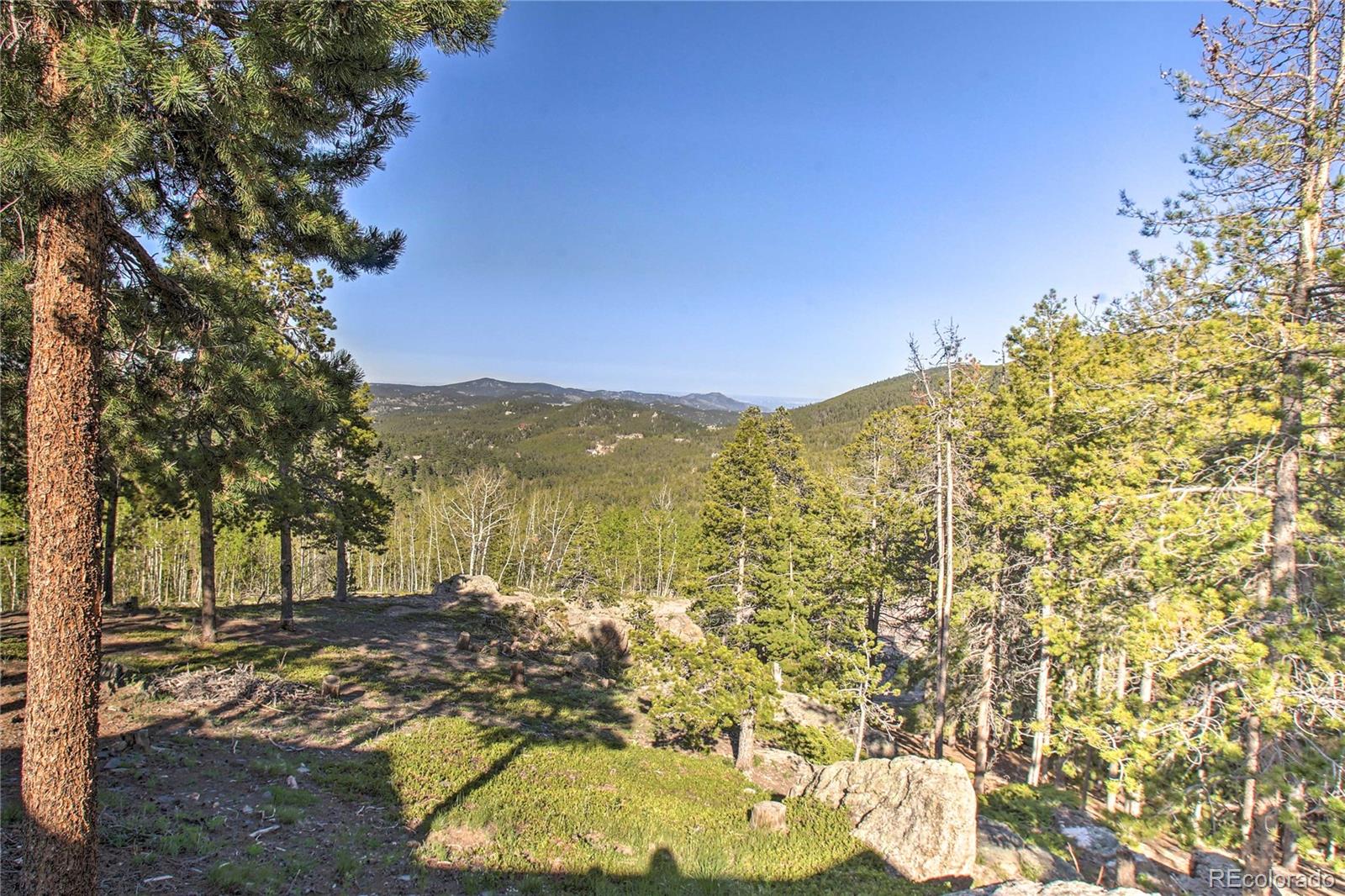 27732 Squaw Pass Road Evergreen, CO 80439 - Photo 23 of 33 a view of a yard with an outdoor space