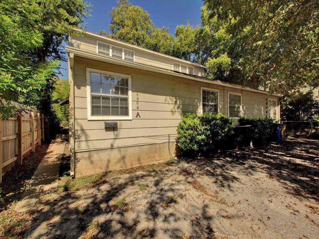 4906 Duval Street, Unit A Austin, TX 78751 - Photo 11 of 24 front view of a house with a yard