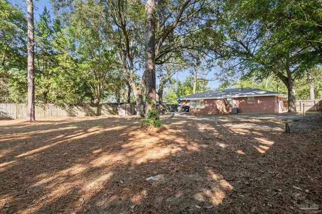 a view of yard with tree