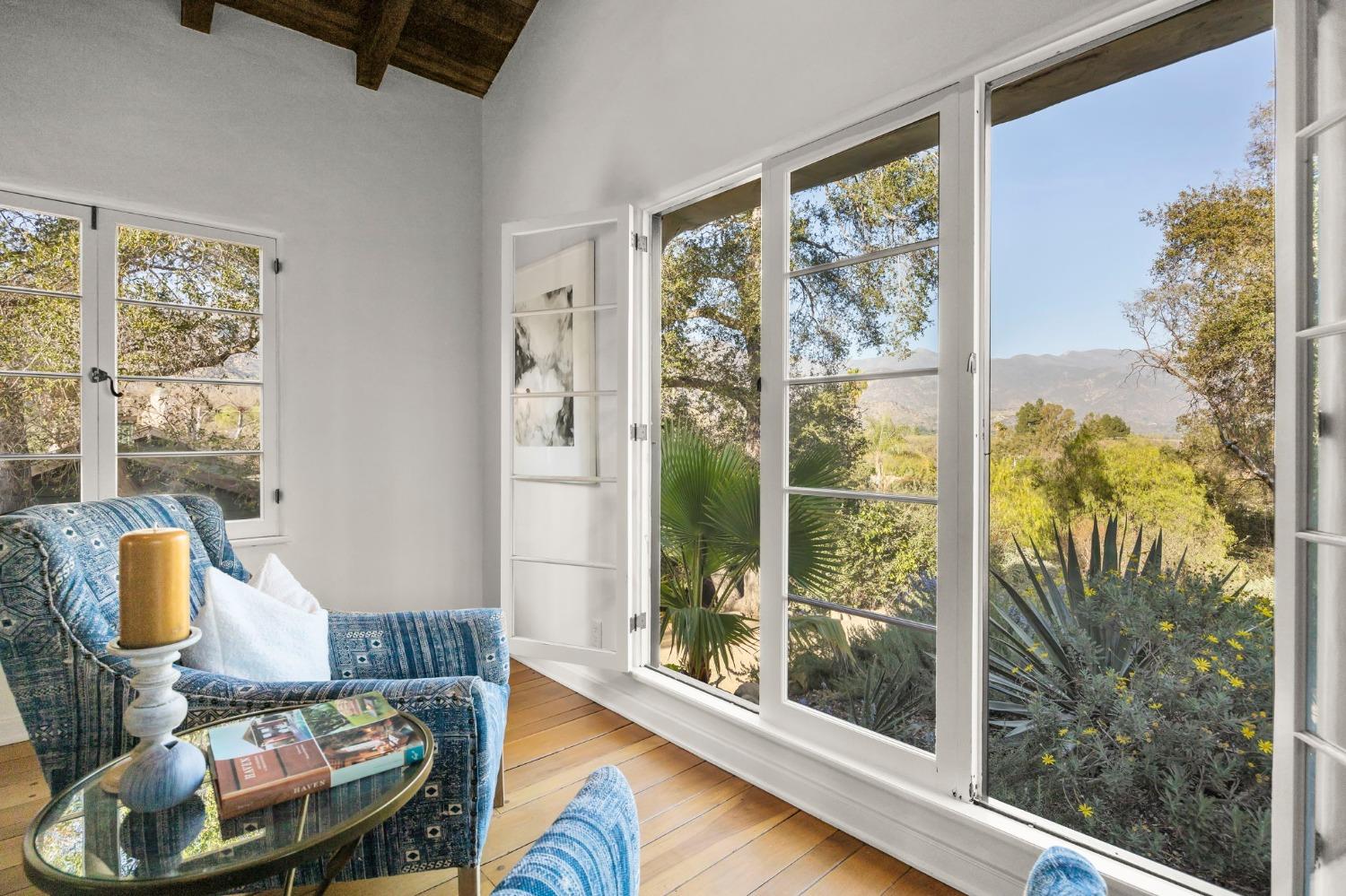 105 Foothill Road Ojai, CA 93023 - Photo 13 of 38 a living room with furniture and a window