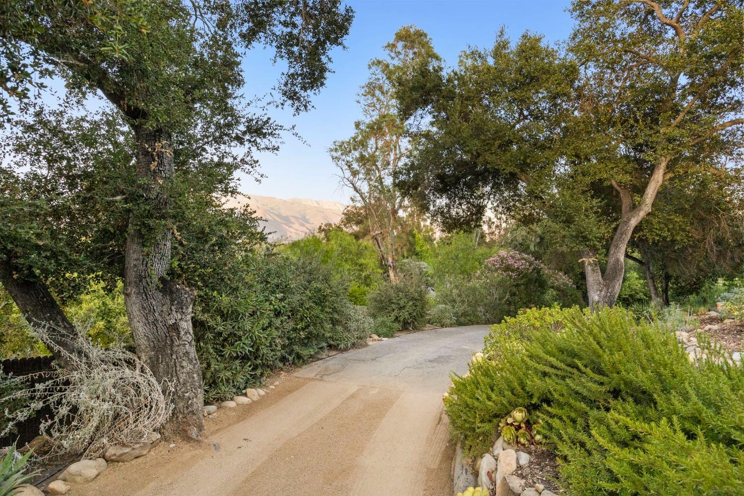 105 Foothill Road Ojai, CA 93023 - Photo 8 of 38 a backyard of a house with lots of green space