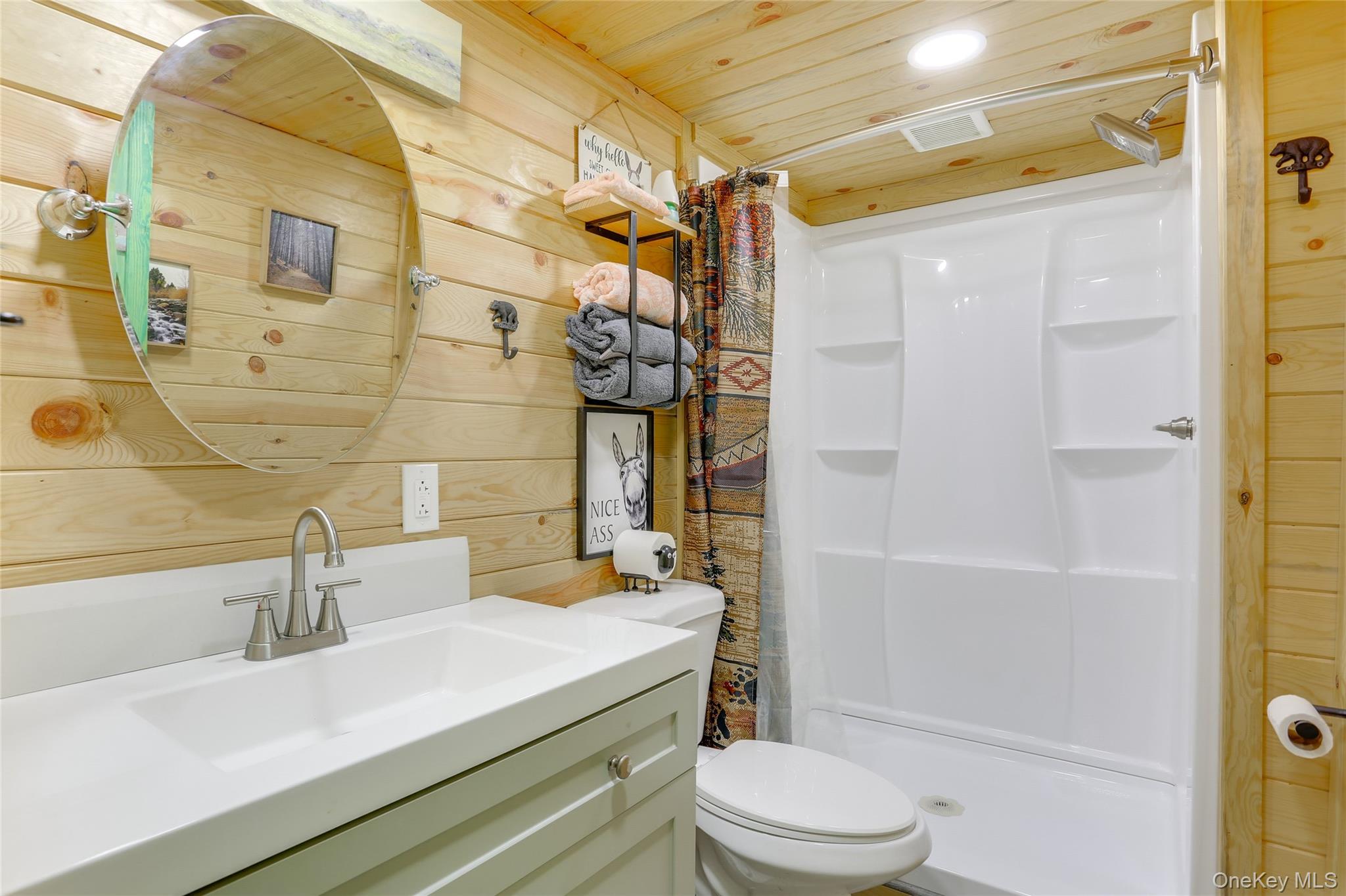 463 County Road 131 Callicoon, NY 12723 - Photo 11 of 29 a bathroom with a sink a toilet and shower