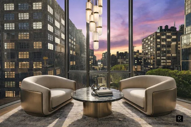 a dinning table and chairs in a room