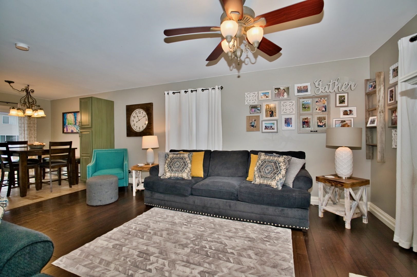 6313 Colton Ridge Court Plainfield, IL 60586 - Photo 8 of 57 a living room with furniture and wooden floor