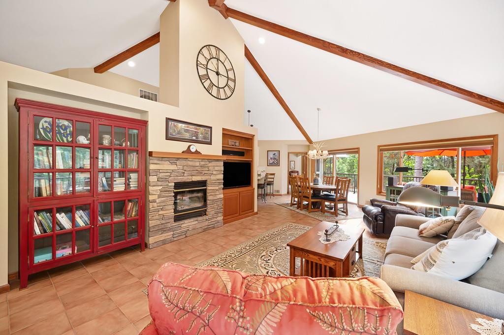 29082 Ridge View Road Foresthill, CA 95631 - Photo 10 of 78 a living room with furniture and a flat screen tv