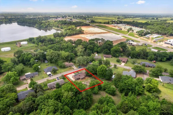 an aerial view of multiple house