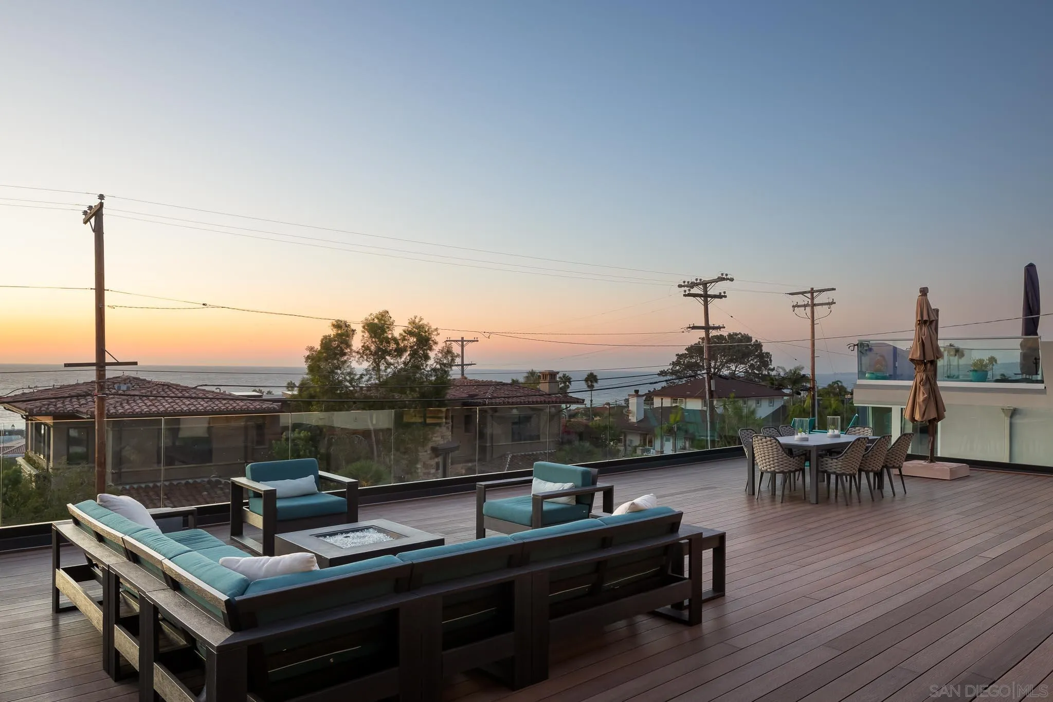 949 Cornish Drive San Diego, CA 92107 - Photo 15 of 28 a view of a roof deck with furniture