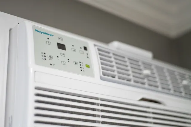 a view of a balcony with wooden floor