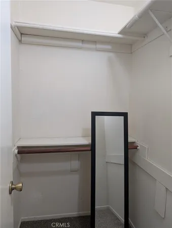a close view of closet