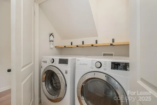 a view of washer and dryer