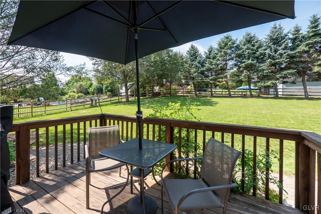 1640 Deer Path Road Easton, PA 18040 - Photo 31 of 39 a view of a chair and table on the deck