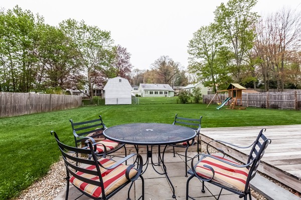 18 Mountain Road Waltham, MA 02451 - Photo 20 of 22 a view of a patio with garden