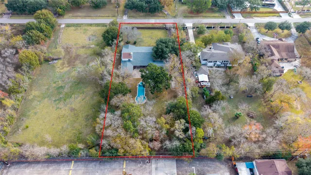 an aerial view of multiple house