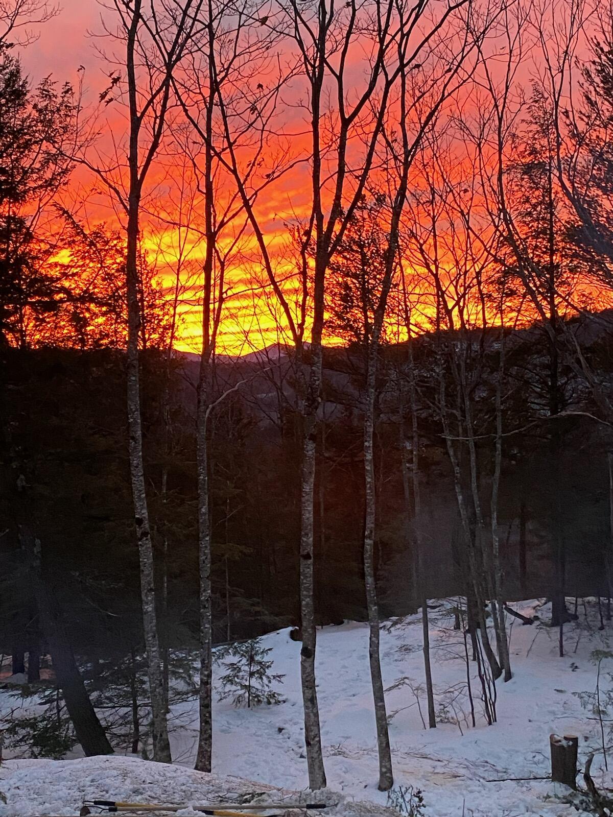 F French Hill Road Bethel, ME 04217 - Photo 8 of 18 Sunset winter