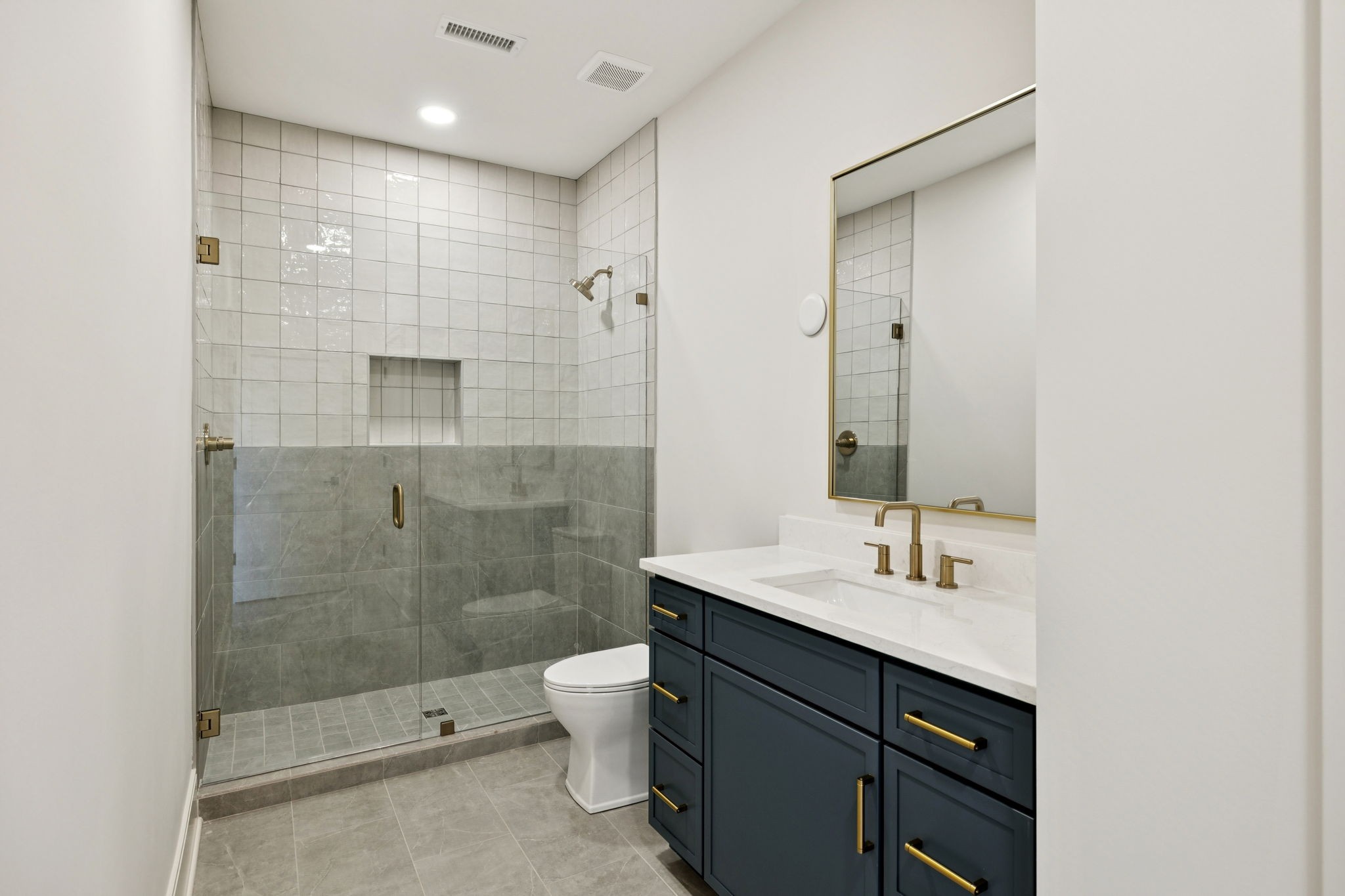9204 Horton Highway College Grove, TN 37046 - Photo 48 of 87 a bathroom with a sink shower and a mirror