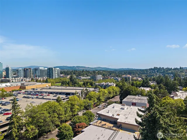 an aerial view of a city