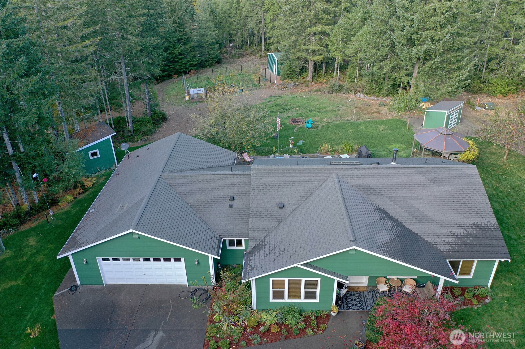 991 Northeast Hurd Road Belfair, WA 98528 - Photo 38 of 40 an aerial view of a house