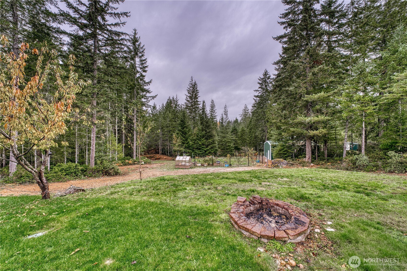 991 Northeast Hurd Road Belfair, WA 98528 - Photo 7 of 40 a view of a backyard with large trees