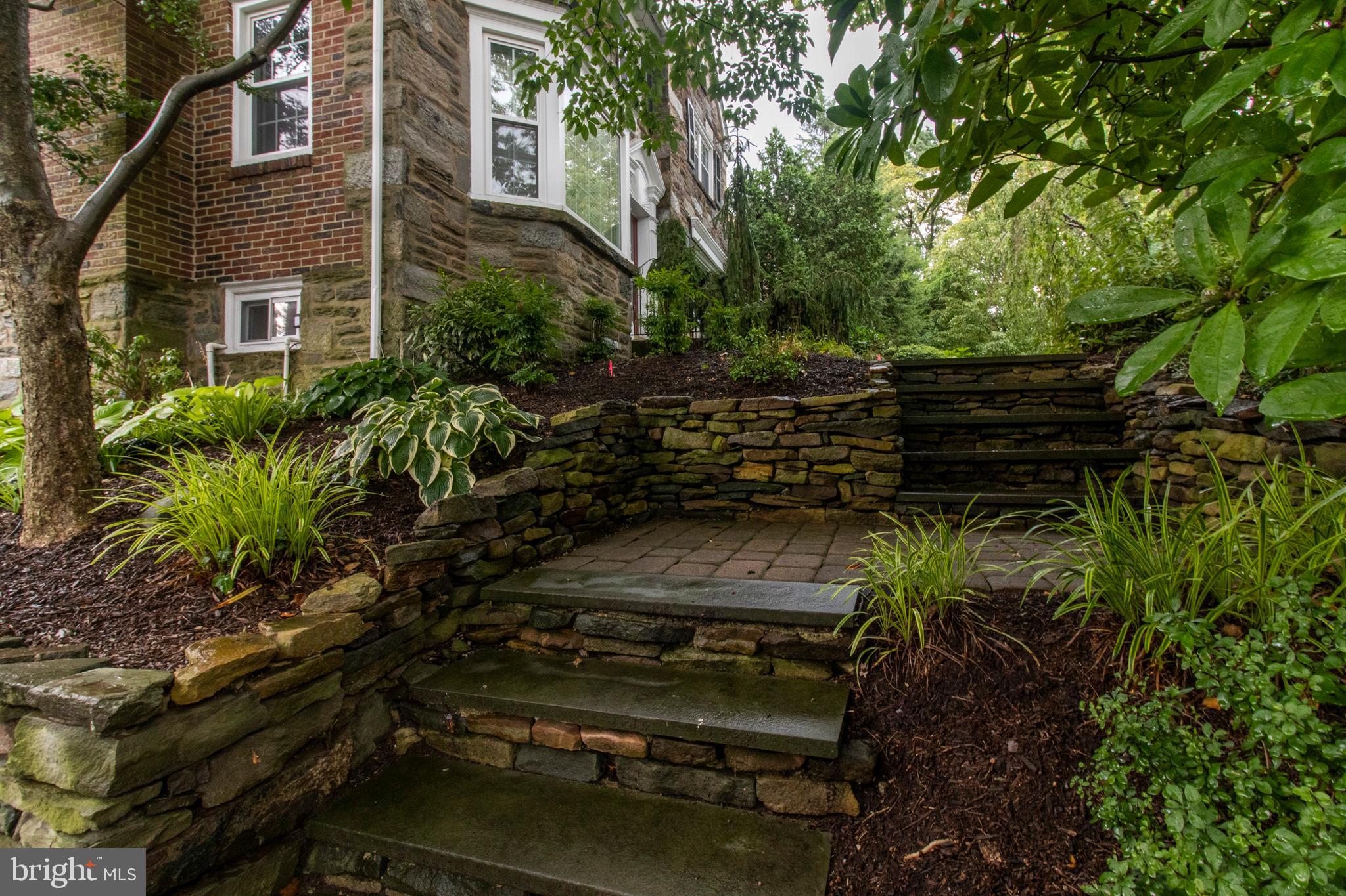 1118 Coventry Road Cheltenham, PA 19012 - Photo 56 of 59 Beautiful stone work on the side of house