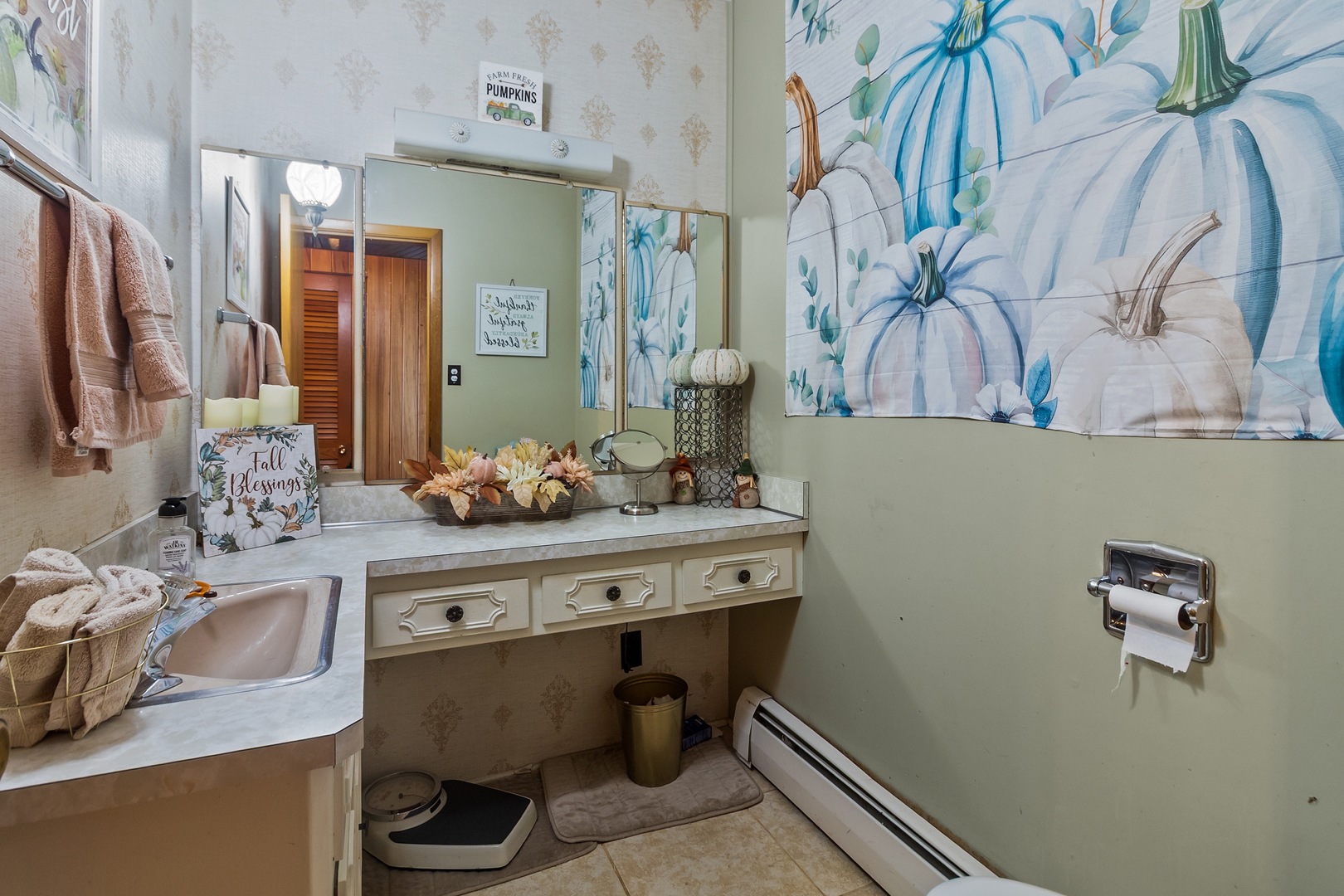 7822 North Pillow Hill Road Spring Grove, IL 60081 - Photo 28 of 34 a room with a sink and a mirror