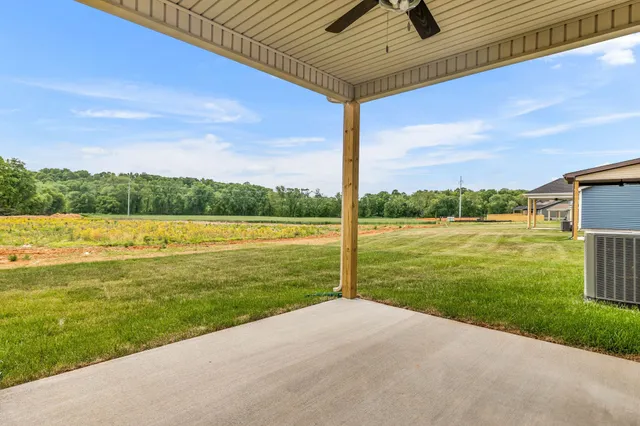 a view of a ocean with a big yard