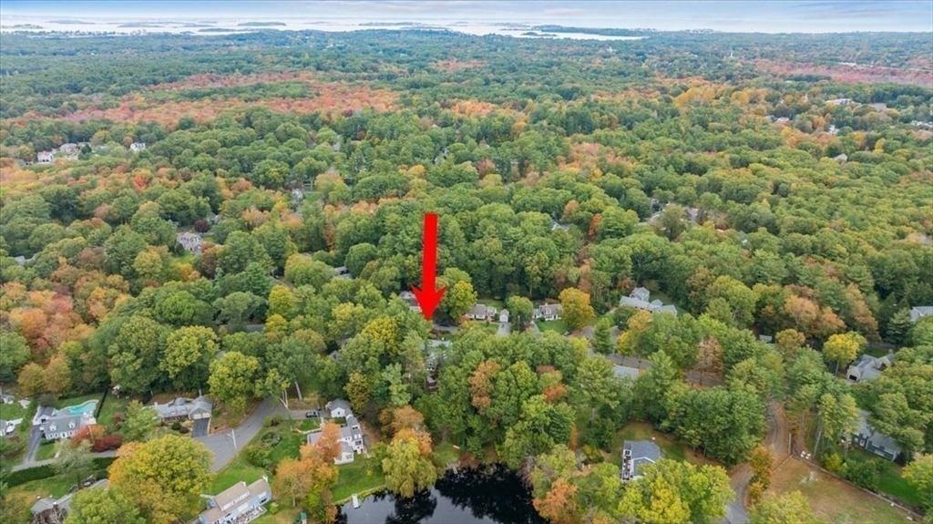 3 Howland Lane Hingham, MA 02043 - Photo 40 of 42 an aerial view of residential houses with outdoor space and trees