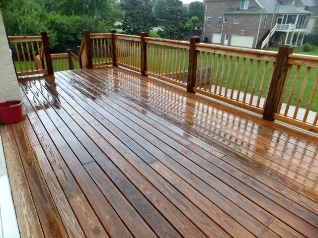 a view of balcony with deck