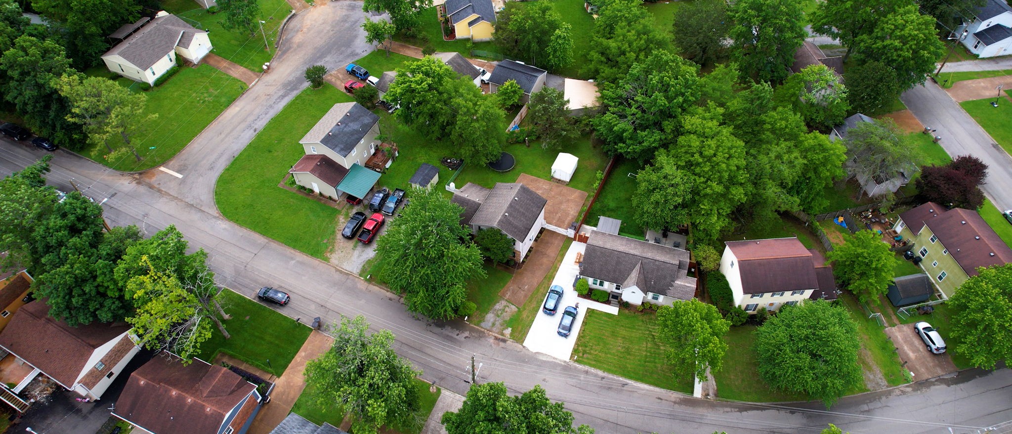 3229 New Towne Road Antioch, TN 37013 - Photo 35 of 35 an aerial view of a house with a garden