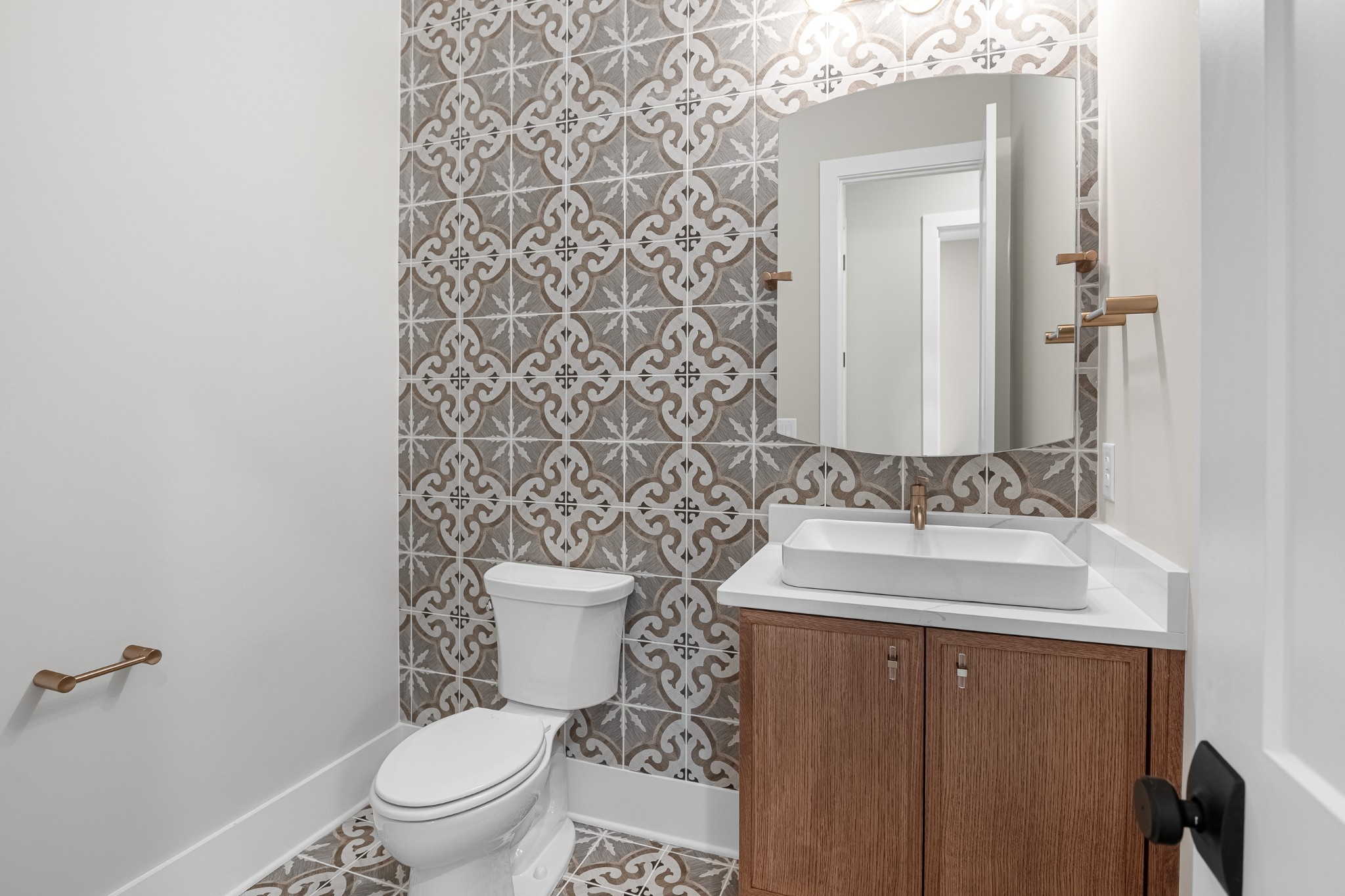 1764 Dean Road Thompson's Station, TN 37179 - Photo 31 of 45 a bathroom with a toilet sink and mirror