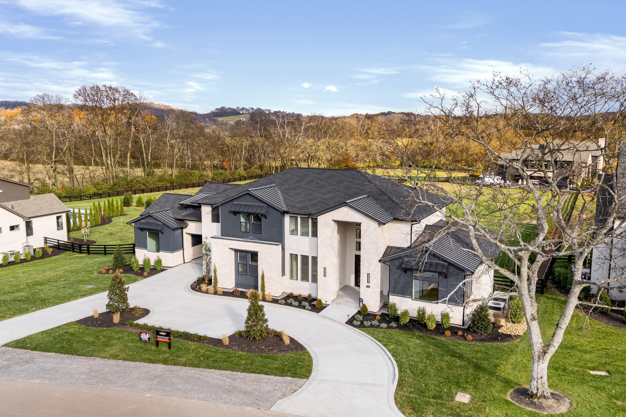 1764 Dean Road Thompson's Station, TN 37179 - Photo 4 of 45 an aerial view of a house with a yard basket ball court and outdoor seating