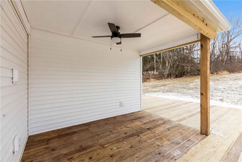 269 Derbytown Road Latrobe, PA 15650 - Photo 28 of 32 covered portion of deck with new fan