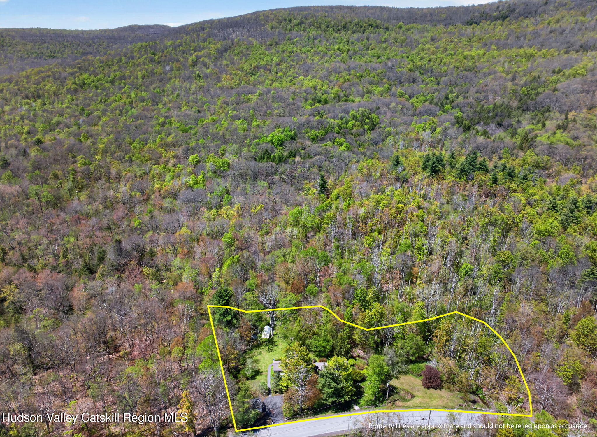 689 Old Road Windham, NY 12496 - Photo 22 of 42 a view of a yard and mountain view