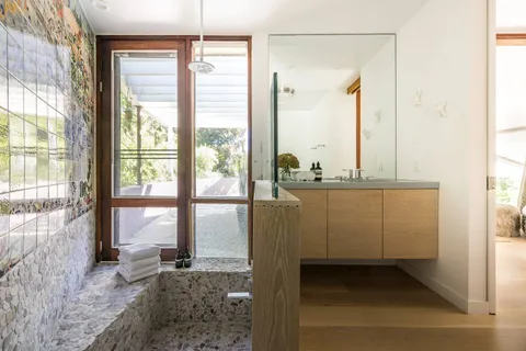 a very nice looking room with a large window