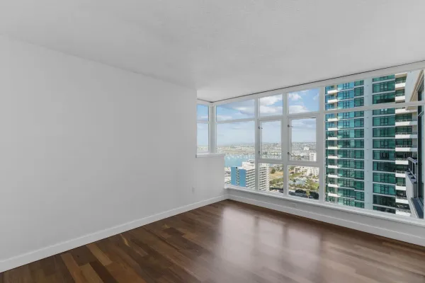 a front view of a building with a street