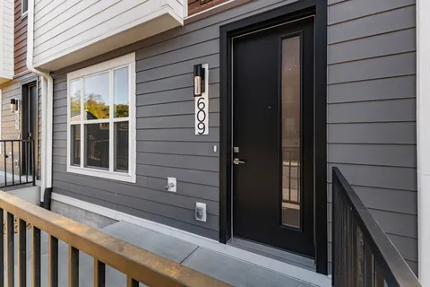 a view of front door and small space