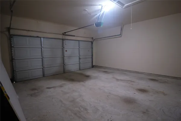 a view of a garage